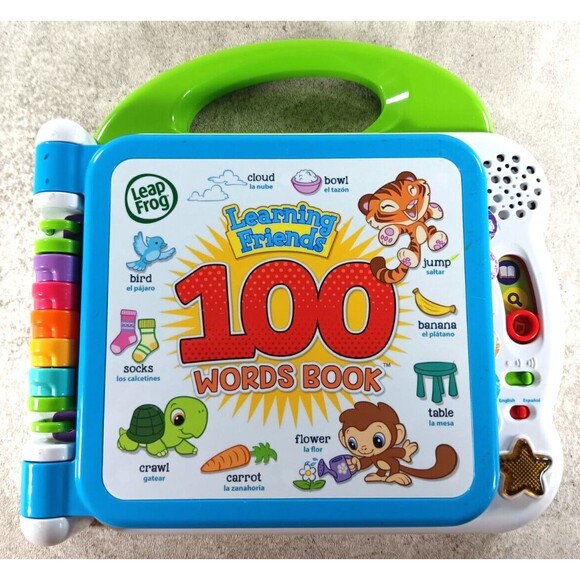 LeapFrog Other - Leap Frog Learning Friends 100 Words Book Educational English Spanish Bilingual